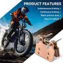 Disc Brake Pads Compatible with Ridstar Q20 H26 Pro Q20 Pro Electric Bike EBike Front and Rear Hydraulic Disc Brake Parts
