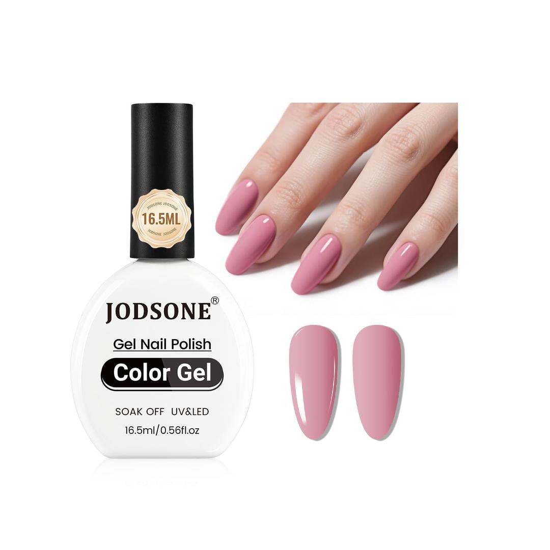 5 x JODSONE 16.5ml Gel Nail Polish Dark Pink Gel Polish Soak Off Led Gel Polish Nail Art Manicure Salon DIY at Home