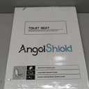 Angol Shiold Slow Close Wood Toilet Seat（Biscuit, Round 16.5''）