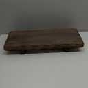 Briwooody 22 x 9 Inch Large Decorative Found Wood Board Farmhouse Wood Riser Pedestal Stand for Kitchen Bathroom Counter, Rustic Wooden Board for Plant, Jewelry, Vanity, Candle