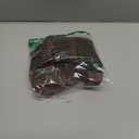 SAUNGKUAI Women's Plunge Deep V Neck Long Sleeve Bodysuit Double Lined Thong Body Suit Shirt Tops (Large, Coffee)