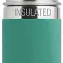 Pura Kiki 9oz/260 ml Stainless Steel Insulated Bottle w/Silicone Straw & Sleeve, 100% Plastic-Free, MadeSafe Certified, 100% Medical-Grade Silicone Straw for Kids, Toddlers, Babies & Infant - New Mint