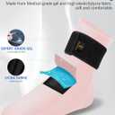 highco Ankle Ice Pack Wrap for Swelling and Injuries Recovery,Reusable Gel Ice Pack for Foot and Ankle,Ice Cold Compression Sock for Foot Heel Wrap,Tendonitis,Plantar Fasciitis,Swelling,Sprained,Pink