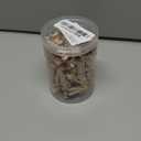 100Pcs Push Pin with Wooden Clips Tacks for Cork Board Artwork for Bulletin Board Crafts Arts Projects Photo Supplies(Wood Color)