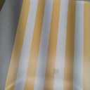 Yellow and White Striped Melamine Serving Tray – Rectangular Decorative Platter for Parties, Outdoor Dining, Breakfast in Bed, and Home Decor