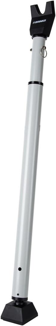 BRINKS Door Security Bar - Adjustable Brinks Door Security Bar for Travel, School, Dorm and Home - Door Jammer for Hinged Doors and Sliding Door Security  Silver (1 Pack)