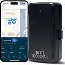 Trackhawk Magnetic GPS Trailer Tracker - 4G LTE Tracking Device with 10,000mAh Battery, Weather-Resistant for Cars, Trucks, Trailers, and Asset Monitoring - Subscription Required