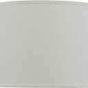 Aspen Creative 31012A Transitional Hardback Drum Shape Spider Construction Lamp Shade in Off White, 14" x 14" x 11"