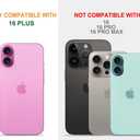 Compatible with iPhone 16 Plus Case Clear Cute for Women - Rugged Phone Cases Funda Protector Cover Skin (Pink Galaxy Universe)