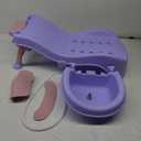 Adjustable Children's Shampoo Chair is Suitable for 3-10 Years Old Bath seat Bathtub Household Foldable Moisture-Proof Clothes Design Pink