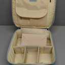 Vlando Travel Cosmetic Make-up Bag Storage Case, Multi-compartment with Dividers for Cosmetics Makeup Brushes Toiletry Jewelry Accessories, Blue