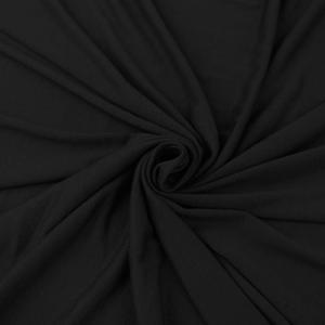 FabricLA Cotton Spandex Jersey Fabric by The Yard - 10 oz 4-Way Stretch Spandex & Cotton Fabric, 60" Wide  Perfect for Skirts, Tops, T-Shirts | Black | Sold in 1 Yard
