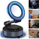 surundo Magnetic Phone Holder for Car - Upgraded 360 Vacuum Magnetic Phone Holder, Foldable Retractable Suction Cup Car Mount for Magsafe for Your Car/Gym/Mirror Mount for iPhone & Android (Gray Black)