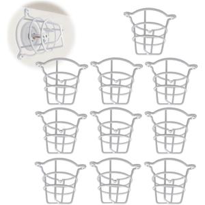 Happy Tree (10 Pack) White Fire Sprinkler Head Guard Cover Cage Protector for Both 1/2" & 3/4" Fire Head for Protecting Flush Mount & Side Wall & Pendent Head Fire Sprinkler Covers for Ceiling
