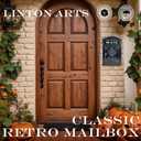 Vintage Mailboxes for Outside, Large Cast Aluminum Locking Mailbox, Weatherproof Metal Mail Boxes for House Outside, Decorative Mailbox Wall Mount for Home Outdoor(12.28"x17.51"x3.62")