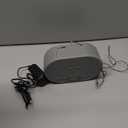  I Box Dawn FM Radio, Bluetooth Wireless Speaker, Fast Charging, Clock Radio, LED Display, USB Charger, Dimmable Night Light, Alarm Clock Feature, Wireless Charger, Digital Clock, Dual Alarm (Grey)