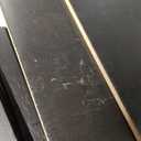 Merax Sideboard Buffet Cabinet with Storage Open Adjustable Shelves and Unique Grooved Lines Pattern, Retro Kitchen Cupboard Media Console Table for Coffee Bar, Dining Room& Living Room, Black