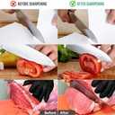 Complete Knife Sharpening Stone Kit - Goodjob Premium Whetstone Knife Sharpener Stone - Dual Grit 400/1000 3000/8000 Wet Stone Sharpening Kit with Cut Resistant Gloves, Honing Guide, Bamboo Base