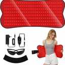 Red Light Therapy Pad for Body - 31.1" x 14.2" RedLight Therapy Mat with 240 LEDs Near Infrared Red 660nm & 850nm, Redlight Therapy Pads for Relief Back, Waist, Shoulder, Knee Pain