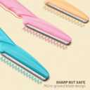 2 x MoHern Eyebrow Razor with Box, 60 Pcs Face Razors for Women and Men, Multipurpose Dermaplane Razor, Dermaplaning Tool for Face, Multi-Color (1 Count (Pack of 60))