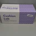 C CUSHION LAB Deep Sleep Pillow, Patented Ergonomic Contour Design for Side & Back Sleepers, Orthopedic Cervical Shape Gently Cradles Head & Provides Neck Support & Shoulder Pain Relief - Calm Grey