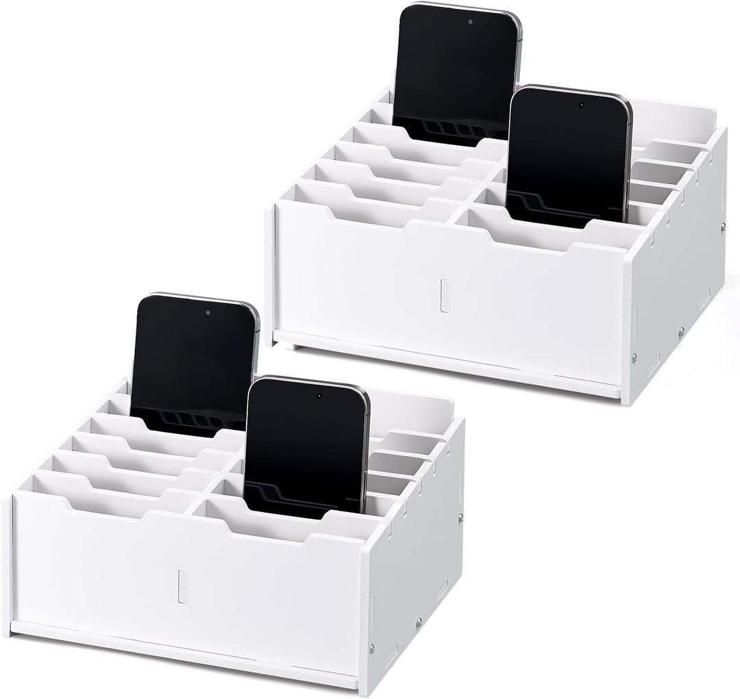 Ctosree 2 Pcs Cell Phone Holder School Desk Calculator Storage Box Holder Case Multifunctional Classroom Caddy Cell Phone Organizer (8.58 x 6.73 x 4.02 Inch) Ctosree 2 Pcs Cell Phone Holder School Desk Calculator Storage Box Holder Case Multifunctional Classroom Caddy Cell Phone Organizer (8.58 x 6.73 x 4.02 Inch)