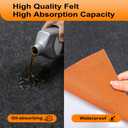 XISOCO 9FT × 20FT Heavy Duty Oil Spill Mat 4mm/0.16’’ Thickness