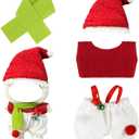 Doll Clothes 17cm/15cm Outfit Set Party Clothes High-End Fashion Outfits Suitable Accessories Christmas Cloak Halloween Premium Clothing 5.91-6.7 inch (No Doll) (LBB-258) (Cute Christmas Hat)