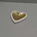 Mud Pie Heart Trinket Trays (White)