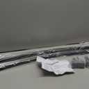 Curved Shower Curtain Rod For Bathroom 38-72 Inches, Adjustable Length, Curved Shower Rod, 0.9MM thickness, Round Shower Curtain Rods, Rotate Bracket For Large Shower Space, Need Drilling, Black