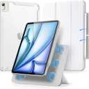 ESR for iPad Air 11 Inch Case M4/M3/M2 (2026/2025/2024), iPad Air 5th/4th Gen Case (2022/2020) 10.9 Inch with Pencil Holder, Removable Magnetic Cover, Vertical Stand, Rebound 360 Series, White