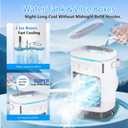 Portable Air Conditioners, SMLEGFT Evaporative Air Cooler with 7 Color Light & 900ml Large Tank, 3 Speeds & 2/4/6/8H Timer, Dual Mist Spray & Dual Icebox, Personal Air Conditioner for Bedroom Office
