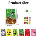 24 Pcs Game Theme Gift Bags, Pixel Gift Wrap Bags, Small Candy Bag, Plus 4 Adorable Stickers as a gift.