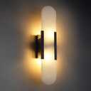 Alabaster Wall Sconces, 19.7in Wall Sconce, Natural Marble Wall Sconces Wall Lighting, Wall Light Fixtures for Bedroom Living Room Stairs Vanity Hallway Bedside (Bulb Included)