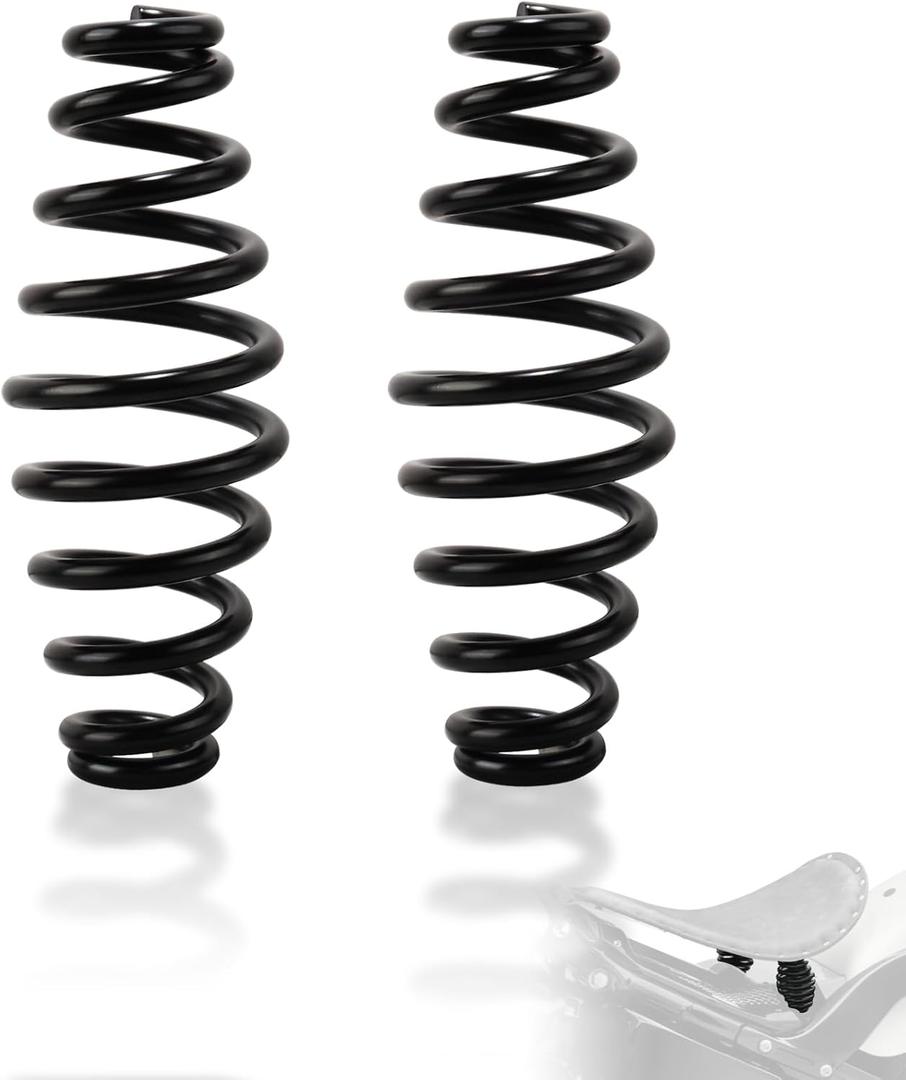 FOVPLUE 5" Seat springs for Solo Seats,Barrel Motorcycle Seat Spring universal fits for Harley Sportster XL883 1200 Bobber Chopper Custom Application, for Honda Yamaha Kawasaki Suzuki,Black