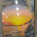 KREATIVE ARTS Large 3 Pieces Canvas Prints Wall Art Sunset Sea Water Ocean Wave Pictures Paintings Modern Stretched and Framed Seascape Giclee Artwork Ready to Hang for Living Room Home Decorations, 20x36inchx3pcs