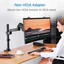 HUANUO Universal VESA Mount Adapter Kit, Non-VESA Adapter for 17 to 27 Inch Monitor Screens to 75x75 VESA Mount