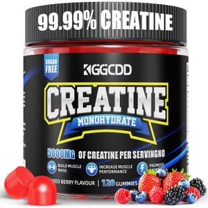 Creatine Gummies Monohydrate Complex, Pre-Workout for Men & Women