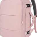 Taygeer Travel Backpack for Women, Carry On Backpack with Water Bottle Pocket & Shoe Pouch, TSA 15.6inch Laptop Mochila Flight Approved, Nurse Bag Casual Daypack for Weekender Business Hiking, Pink