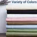 King Flat Sheet Only, 1 Pack Top Bed Sheets, Soft Breathable Brushed Microfiber Color-Coded Label Threads, (105"x102",Beige)