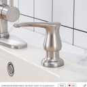 GAGALIFE Kitchen Sink Soap Dispenser Brushed Nickel, Under Sink Soap Dispenser with 40" Silicone Extension Tube Kit,Say Goodbye to Frequent Refills