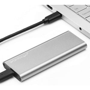 USB Type-C M.2 NVMe SSD Enclosure Adapter, USB 3.1 Gen 2 10Gbps Solid State Drive Aluminum Outer Case, Unique Cooling Fin Design for Good Heat Dissipation