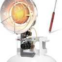 Propane Tank Top Heater, 12-18,000 BTU Tank Top Portable Propane Heater with USB Rechargeable Lighter, 3 Settings Shut-off Valve and Tip-over Switch for Patio, RV Travel, Camping,Open Work