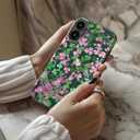 DEENAKIN Floral Case for iPhone 16,Cute Trendy Preppy Y2K Designs | Compatible with Magsafe, Dual-Layer Hard Shell + Soft Silicone, Aesthetic Protective Phone Cover for Women Girls