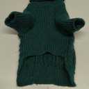 Dog Sweater for Big Dogs Boys Girls Turtleneck Pullover Cable Knit Winter Stretch Clothes Labrador Bulldog Pitbull Doberman with Long Sleeves (XL, Green)