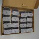 32 Pcs Rectangle Chair Leg Floor Protectors for Hardwood - Silicone Felt Furniture Pads, Scratch/Noise Reducing Covers, Large (Fit Perimeter 5" to 5-7/8")