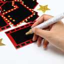 Mooliwe 28 Pcs Movie Night Bulletin Board Classroom Decor Backdrop Red Carpet Movie Party Light Camera Action Star Cutout DIY Bulletin for Welcome School New Grade Door Chalkboard Wall Birthday Decor