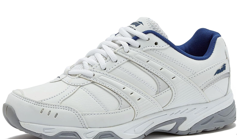 Avia Verge Womens Sneakers - Tennis, Court, Cross Training, or Pickleball Shoes for Women, Classic Black or Walking White Sneakers with Arch Support, Wide Width or Medium 12W