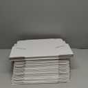 RLAVBL 9x6x4 Shipping Boxes Set of 25, White Corrugated Cardboard Box for Packing, Mailing, Business