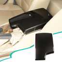 ABS Center Console Automobile Waterproof Armrest Box Cover Compatible with BMW 3 Series F30 E90 E91 E92 E93 2006-2018 Car Armrest Box Panel Protect Trim Accessories (Carbon Fiber Pattern)